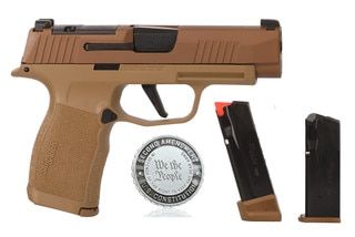 Sig Sauer P365XL 2A Optics Ready 9mm pistol has a flat faced trigger